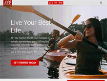 Tablet Screenshot of freeformfitness.ca